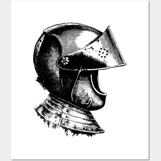 Knight Helmet Posters and Art